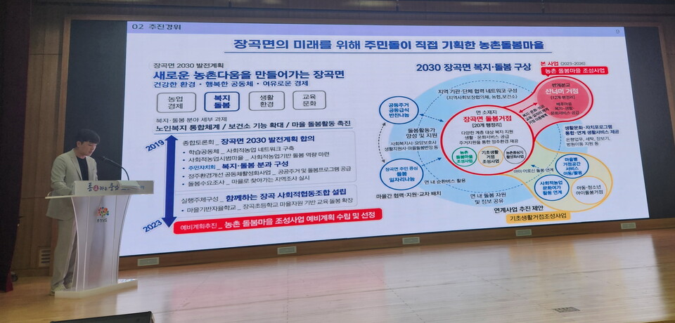 제1회 충남도 공유재산 우수사례 경진대회 최우수상의 영예를 안은 홍성군의 발표 모습. 사진=충남도