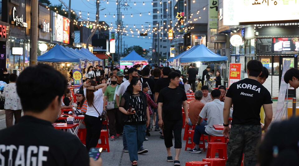 오는 19일 스몰 BBQ 페스티벌이 열리는 월산상가 모습. 사진=홍성군