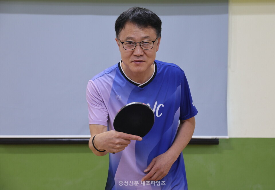 2014년 12월부터 홍성에서 탁구장을 운영 중인 이승종 관장.
