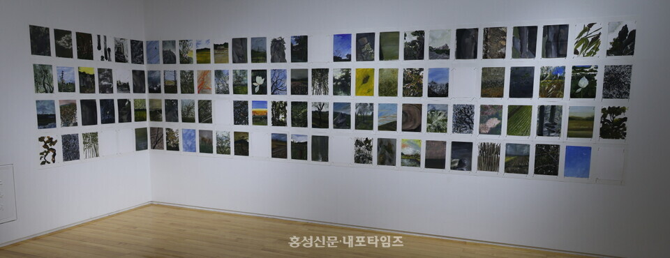 이응노의 집 2전시실에 전시된 이규선 작가의 작품.